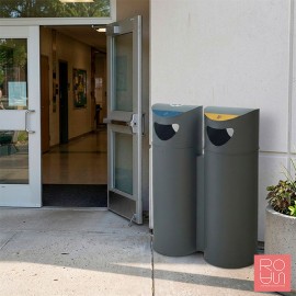 Paperera de reciclatge exterior Boston Selectiva 75 L i 100 L